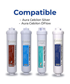 Cebilon Replacement Water Filters Set (Pack of 4) – Compatible with Cebilon Silver & DFlow Systems