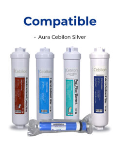 Cebilon Replacement Water Filters Set (Pack of 5) – Compatible with Cebilon Silver